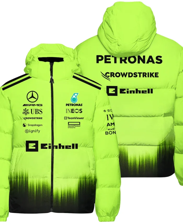 2026 Mercedes F1 Teamwear Down & Puffer Jackets BLVAMER1226A5HCJ - Green