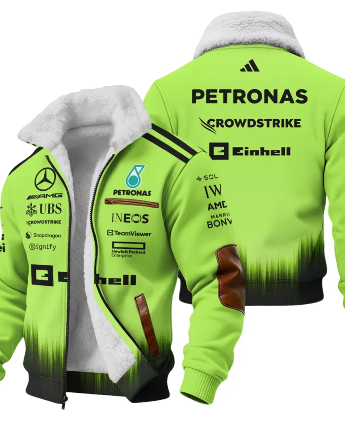 2026 Mercedes F1 Teamwear Fleece Jacket BLVAMER1226A5FJ - Green