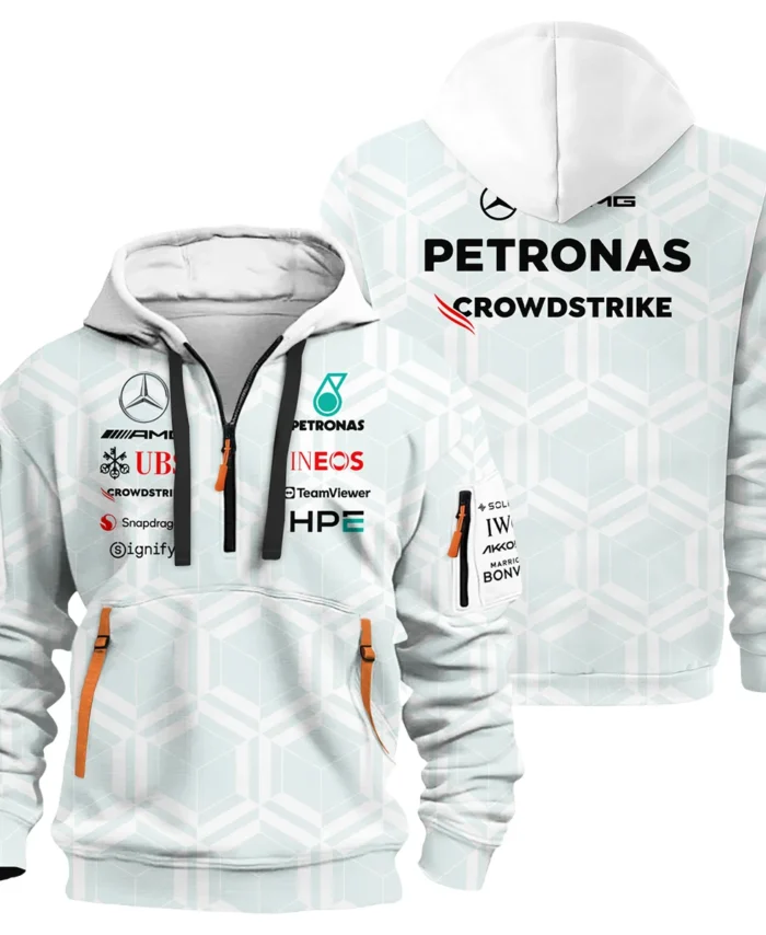 2026 Mercedes F1 Teamwear Hoodie Half Zip BLVAMER1226A2HDF