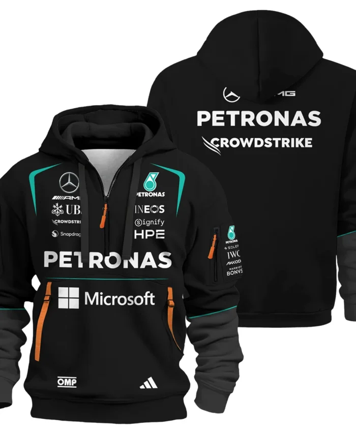 2026 Mercedes F1 Teamwear Hoodie Half Zip BLVAMER1226A4HDF