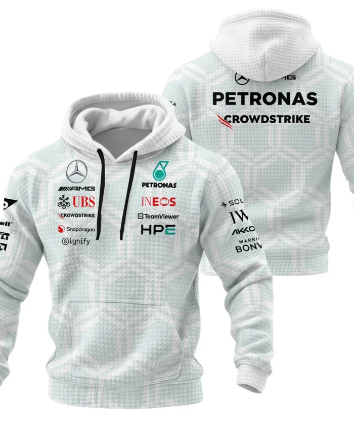 2026 Mercedes F1 Teamwear Hoodie Quilted Waffle BLVAMER1226A2HQW