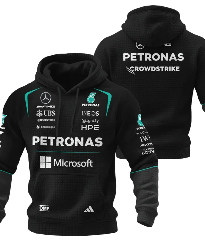 2026 Mercedes F1 Teamwear Hoodie Quilted Waffle BLVAMER1226A4HQW