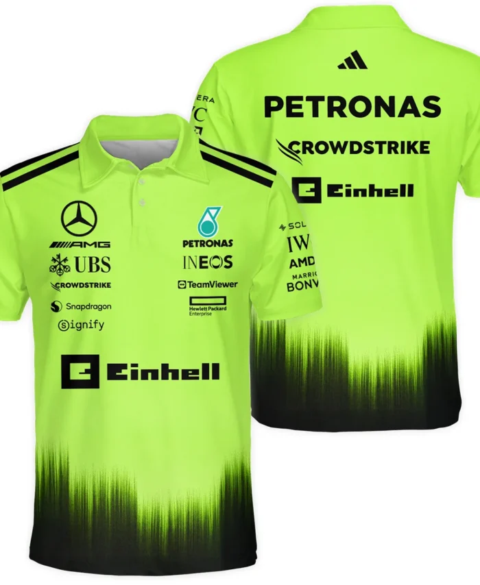 2026 Mercedes F1 Teamwear Polo Shirt BLVAMER1226A5PL - Green