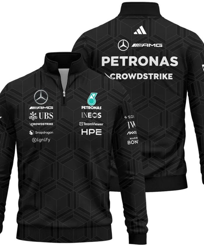 2026 Mercedes F1 Teamwear Quarter Zip Sweatshirt BLVAMER1226A1QZS