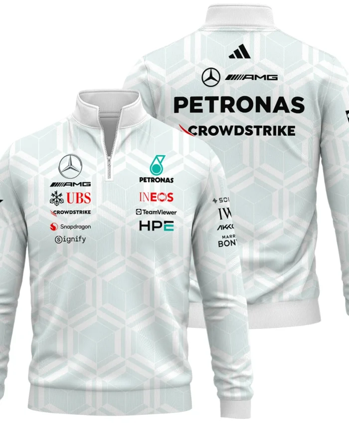 2026 Mercedes F1 Teamwear Quarter Zip Sweatshirt BLVAMER1226A2QZS