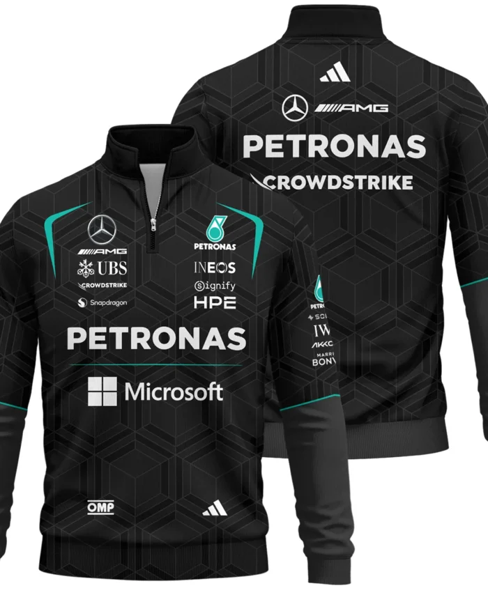 2026 Mercedes F1 Teamwear Quarter Zip Sweatshirt BLVAMER1226A3QZS