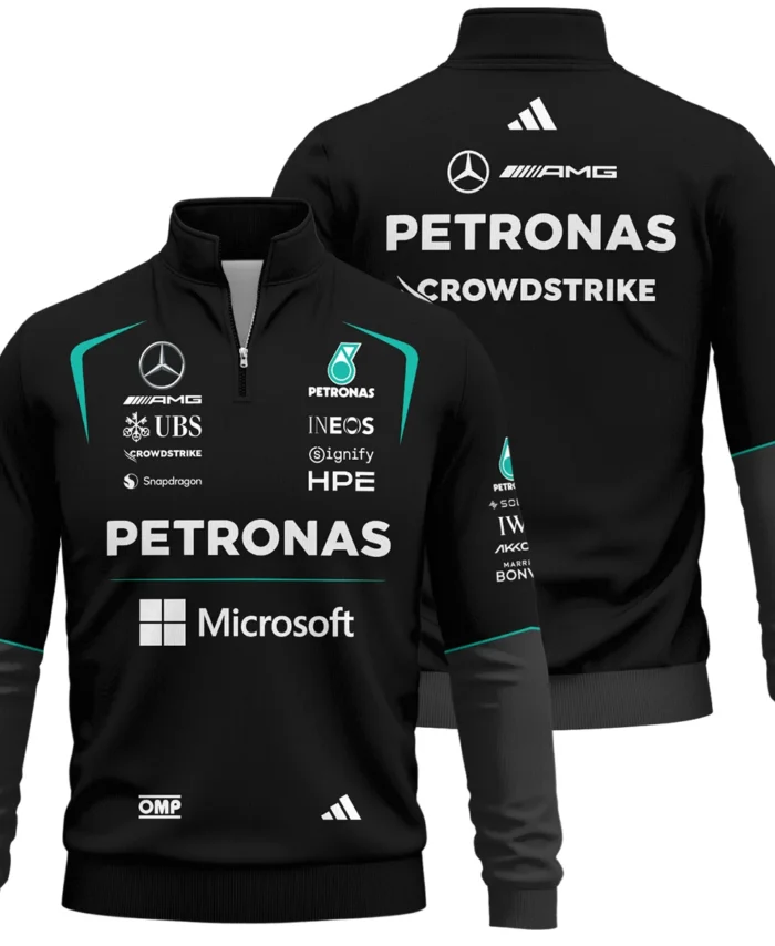 2026 Mercedes F1 Teamwear Quarter Zip Sweatshirt BLVAMER1226A4QZS