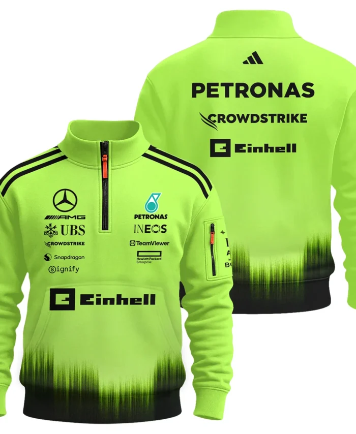 2026 Mercedes F1 Teamwear Sweatshirt Zipper BLVAMER1226A5SHZ - Green