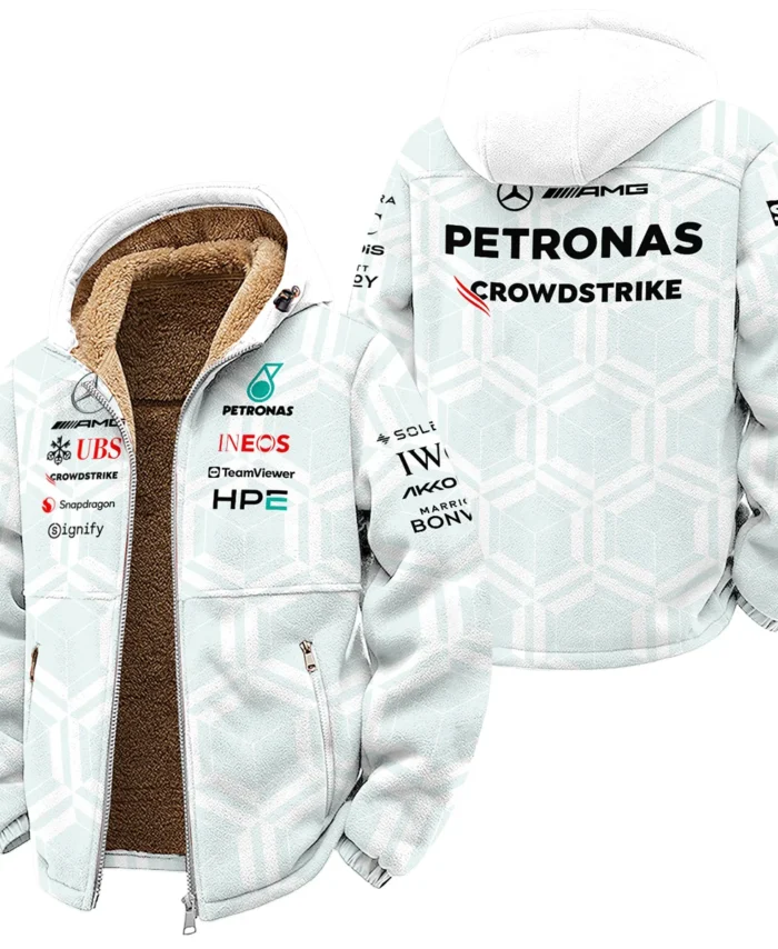 2026 Mercedes F1 Teamwear Winter Fleece Jacket BLVAMER1226A2WFJ