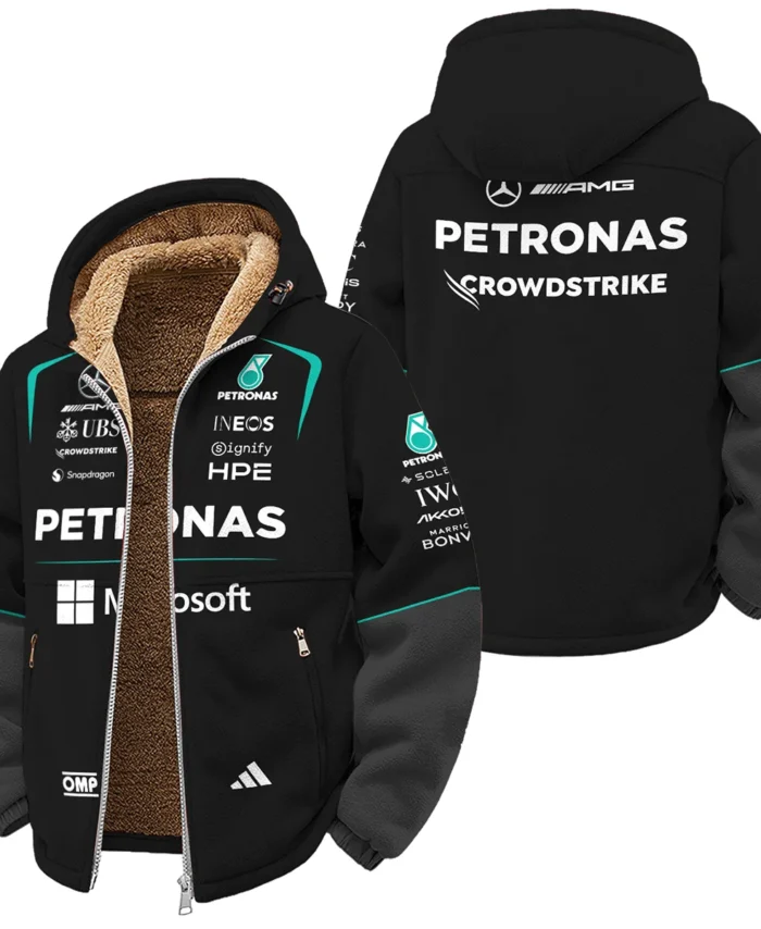 2026 Mercedes F1 Teamwear Winter Fleece Jacket BLVAMER1226A4WFJ