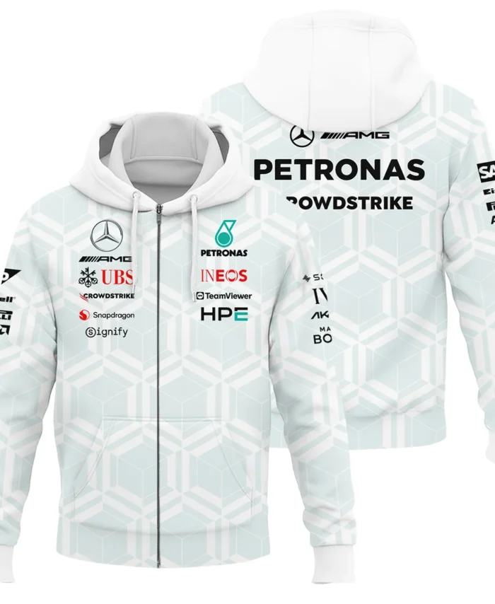 2026 Mercedes F1 Teamwear Zipper Hoodie BLVAMER1226A2ZHD