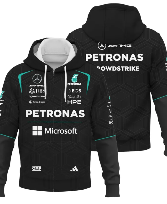 2026 Mercedes F1 Teamwear Zipper Hoodie BLVAMER1226A3ZHD