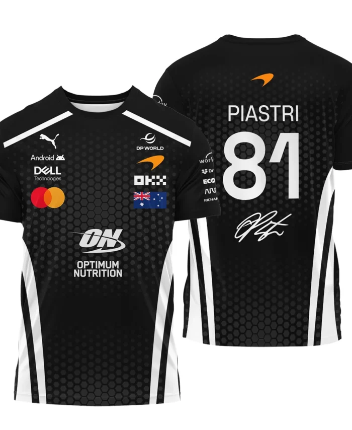 2026 Oscar Piastri McLaren F1 Teamwear T-Shirt BLOP26226A2TS - White