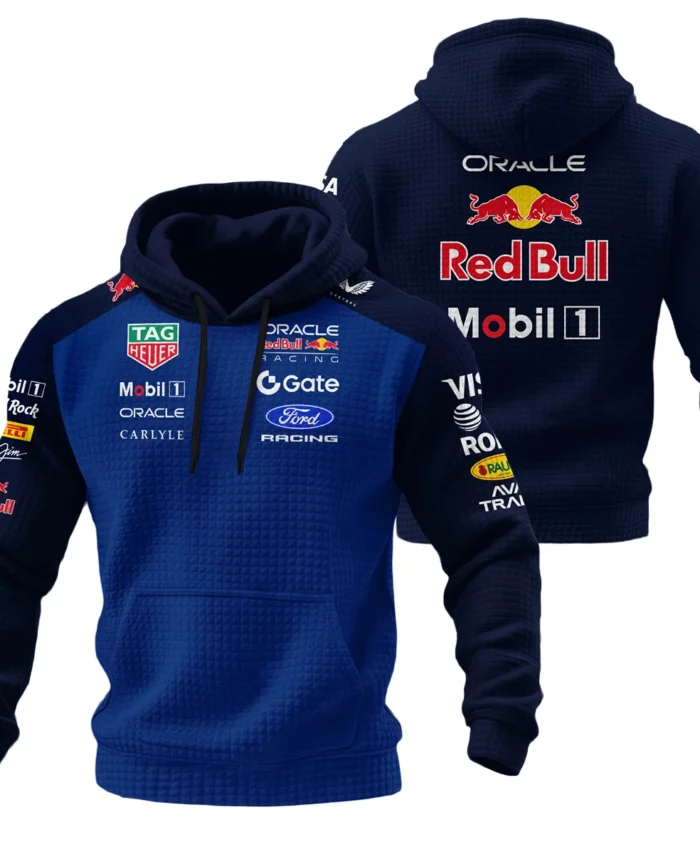 2026 Red Bull Racing F1 Teamwear For Fans Hoodie Quilted Waffle BLVARB160125A01HQW