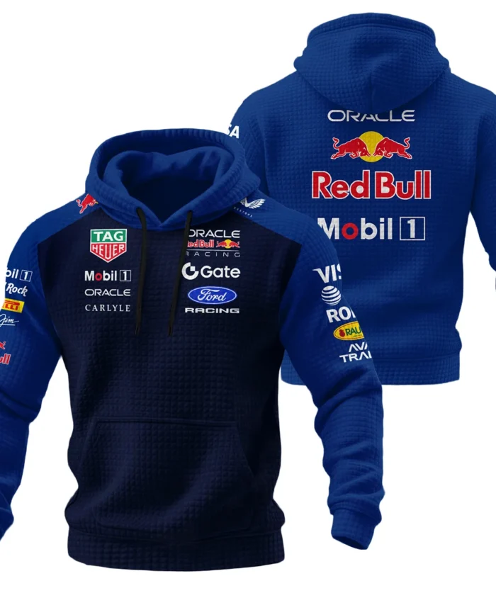 2026 Red Bull Racing F1 Teamwear For Fans Hoodie Quilted Waffle BLVARB160125A02HQW