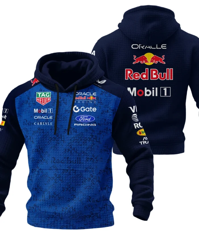 2026 Red Bull Racing F1 Teamwear For Fans Hoodie Quilted Waffle BLVARB160125A03HQW