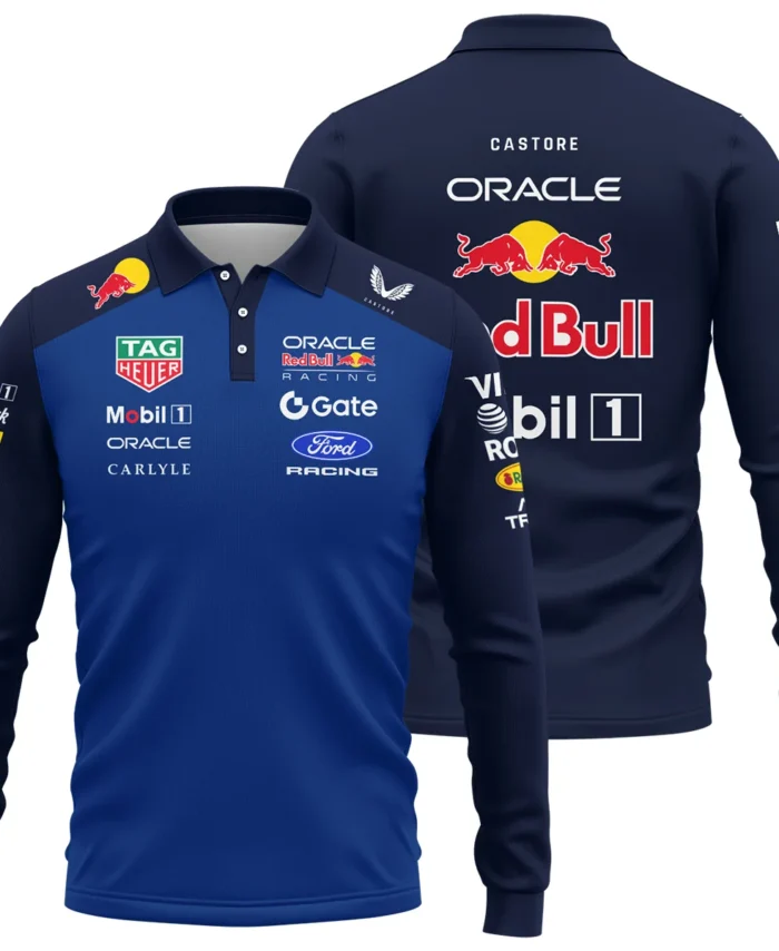 2026 Red Bull Racing F1 Teamwear For Fans Long Polo Shirt BLVARB160125A01LPL
