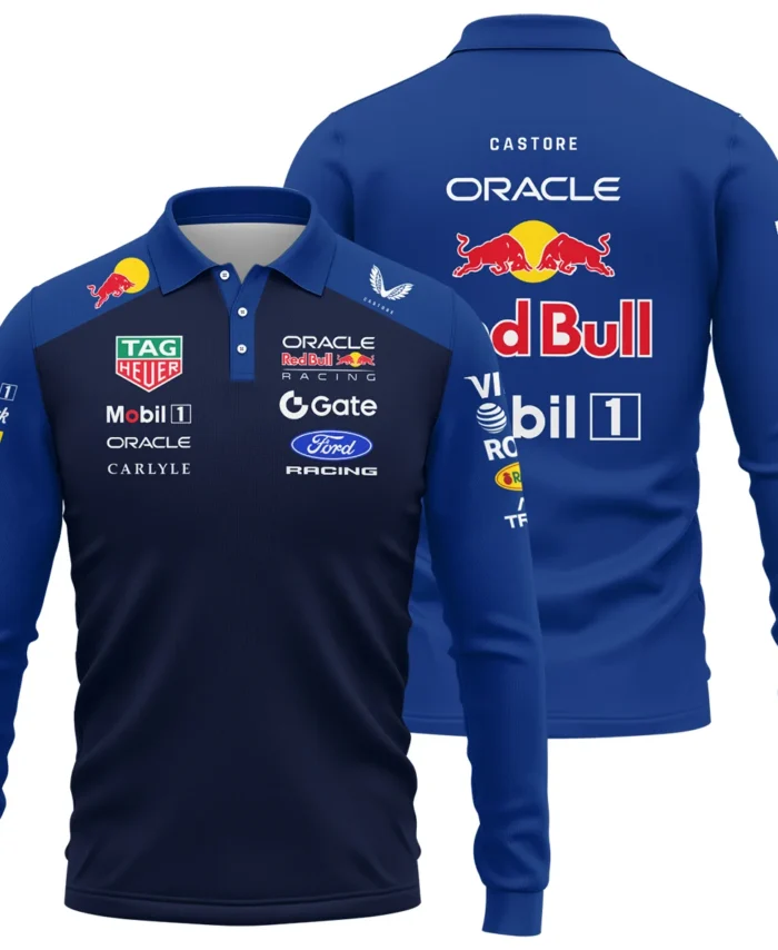 2026 Red Bull Racing F1 Teamwear For Fans Long Polo Shirt BLVARB160125A02LPL