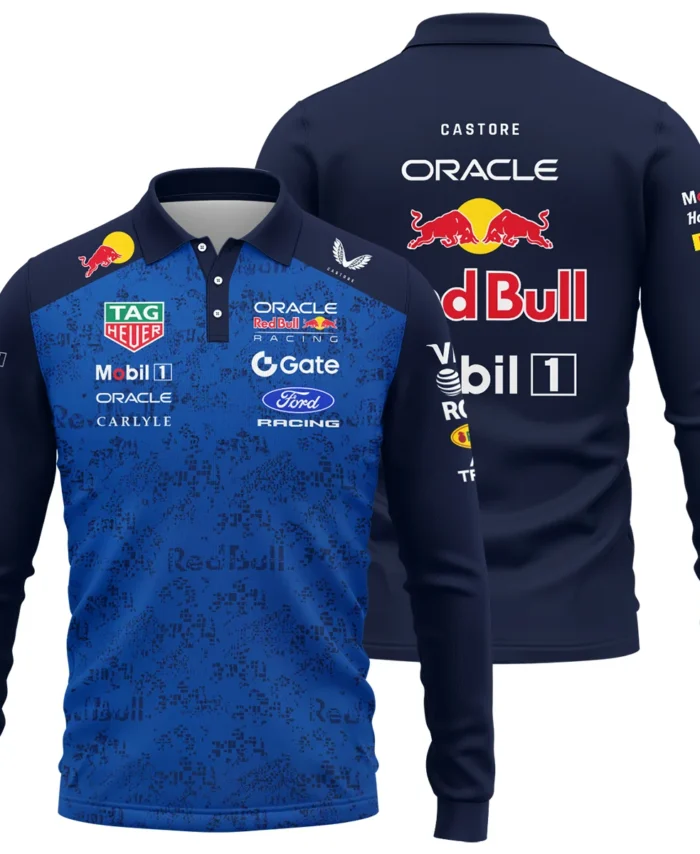 2026 Red Bull Racing F1 Teamwear For Fans Long Polo Shirt BLVARB160125A03LPL