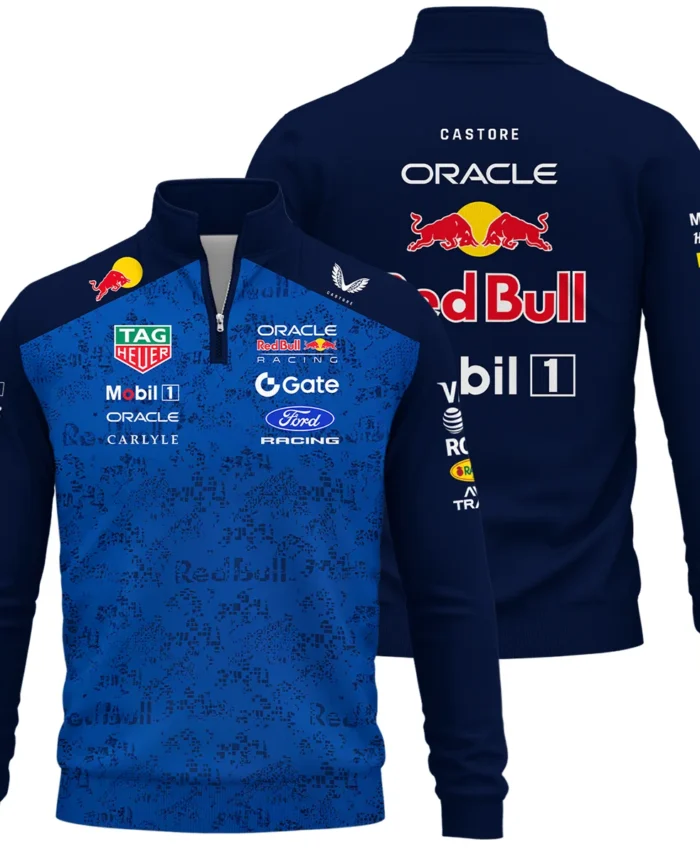2026 Red Bull Racing F1 Teamwear For Fans Quarter Zip Sweatshirt BLVARB160125A03QZS