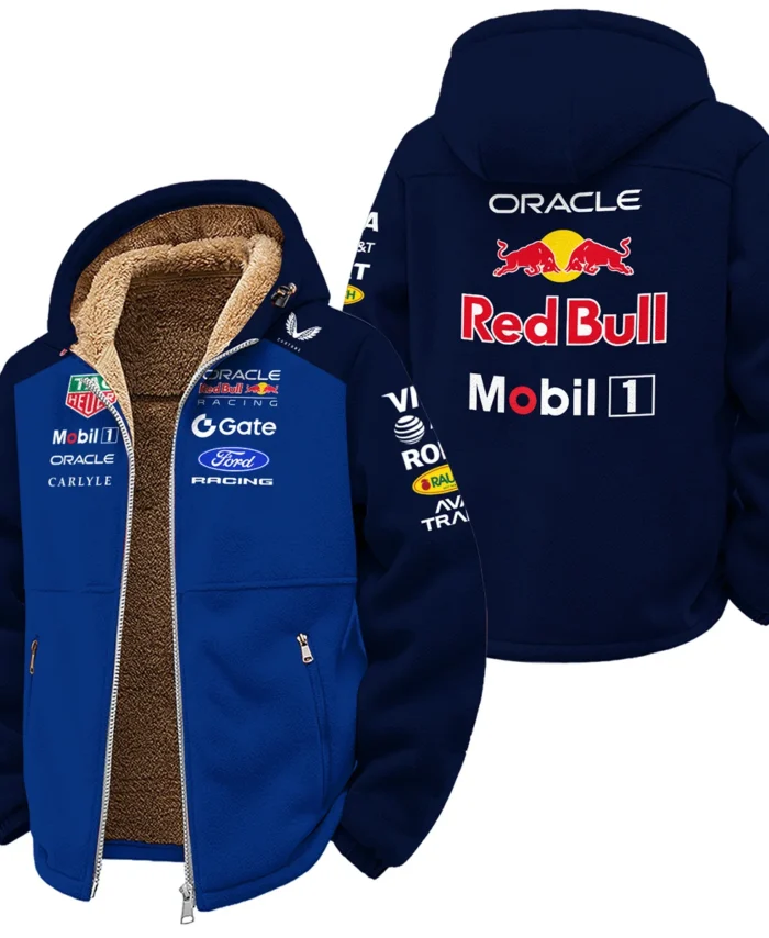 2026 Red Bull Racing F1 Teamwear For Fans Winter Fleece Jacket BLVARB160125A01WFJ