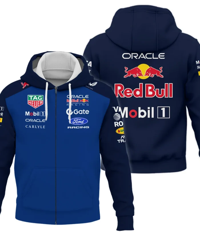 2026 Red Bull Racing F1 Teamwear For Fans Zipper Hoodie BLVARB160125A01ZHD