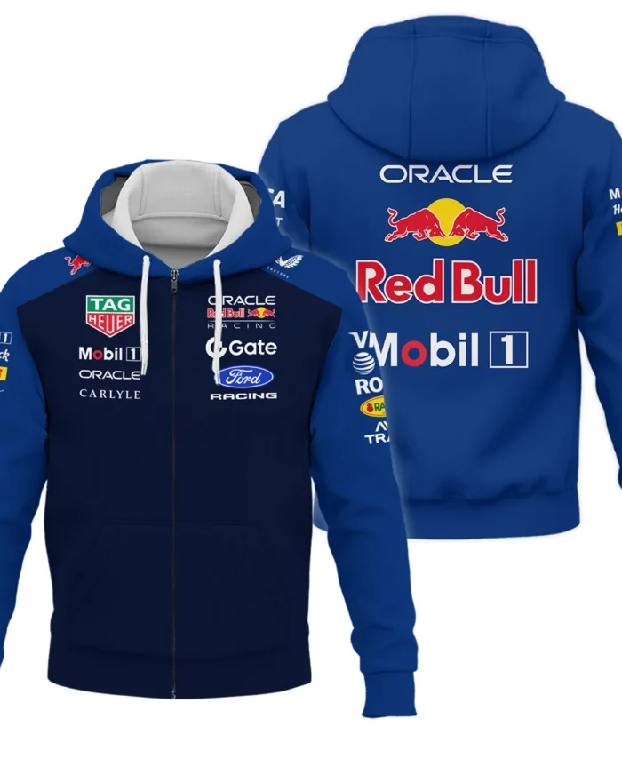 2026 Red Bull Racing F1 Teamwear For Fans Zipper Hoodie BLVARB160125A02ZHD