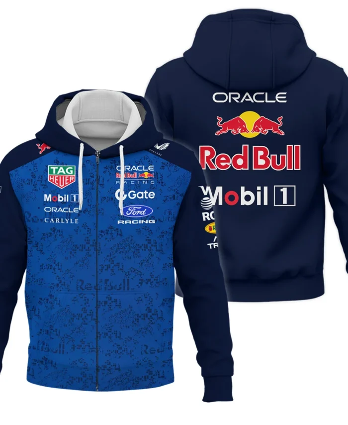 2026 Red Bull Racing F1 Teamwear For Fans Zipper Hoodie BLVARB160125A03ZHD