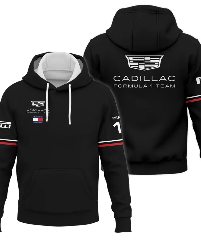 2026 Sergio Perez Cadillac F1 Teamwear Hoodie BLVACDL9226A4HD - Black