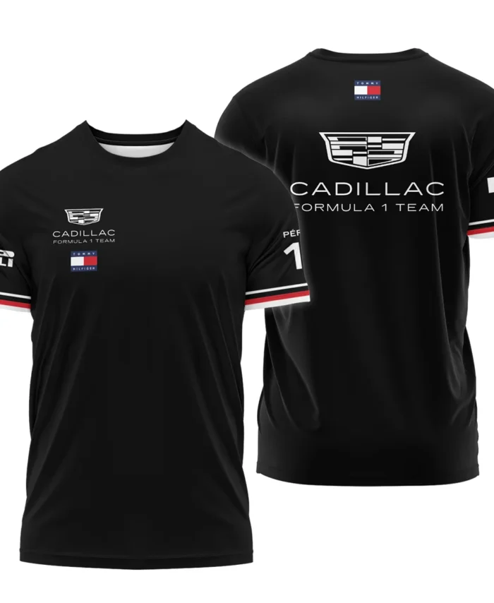 2026 Sergio Perez Cadillac F1 Teamwear T-Shirt BLVACDL9226A4TS - Black