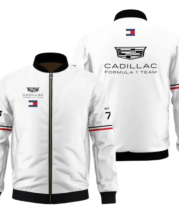 2026 Valtteri Bottas Cadillac F1 Teamwear Bomber BLVACDL9226A1BB - White