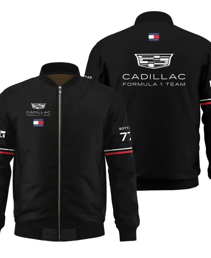 2026 Valtteri Bottas Cadillac F1 Teamwear Bomber BLVACDL9226A2BB - Black