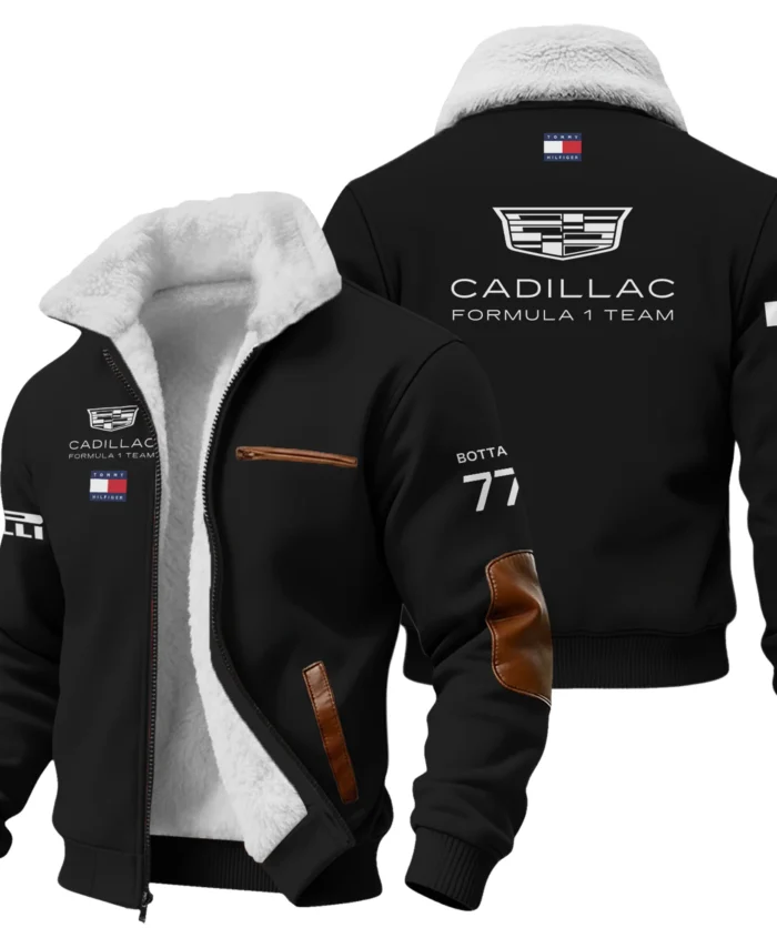 2026 Valtteri Bottas Cadillac F1 Teamwear Fleece Jacket BLVACDL9226A2FJ - Black