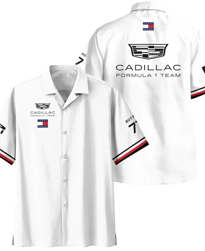 2026 Valtteri Bottas Cadillac F1 Teamwear Hawaiian Shirt BLVACDL9226A1HW - White