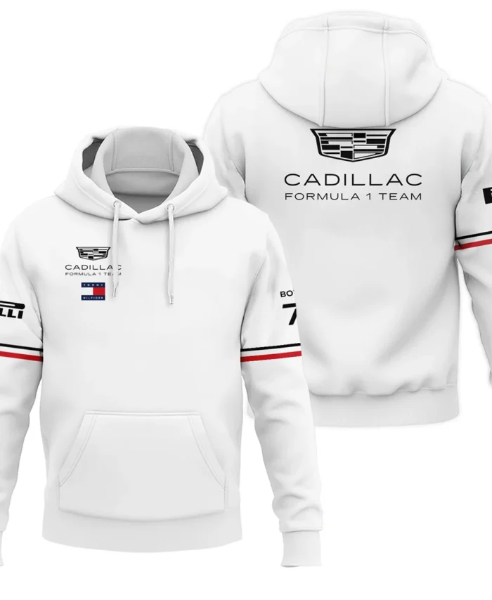 2026 Valtteri Bottas Cadillac F1 Teamwear Hoodie BLVACDL9226A1HD - White