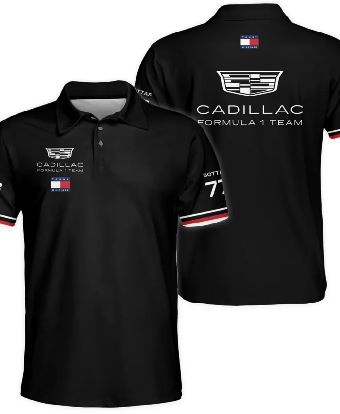 2026 Valtteri Bottas Cadillac F1 Teamwear Polo Shirt BLVACDL9226A2PL - Black