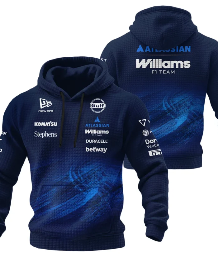 2026 Williams F1 Teamwear Hoodie Quilted Waffle BLVAWIL1226A1HQW