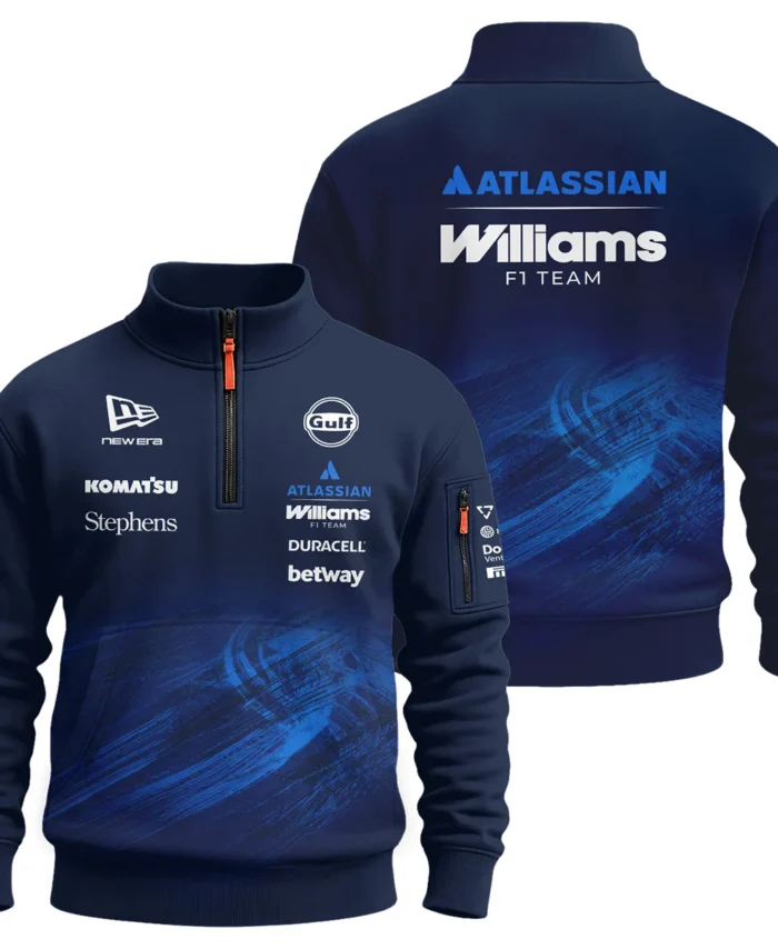 2026 Williams F1 Teamwear Sweatshirt Zipper BLVAWIL1226A1SHZ