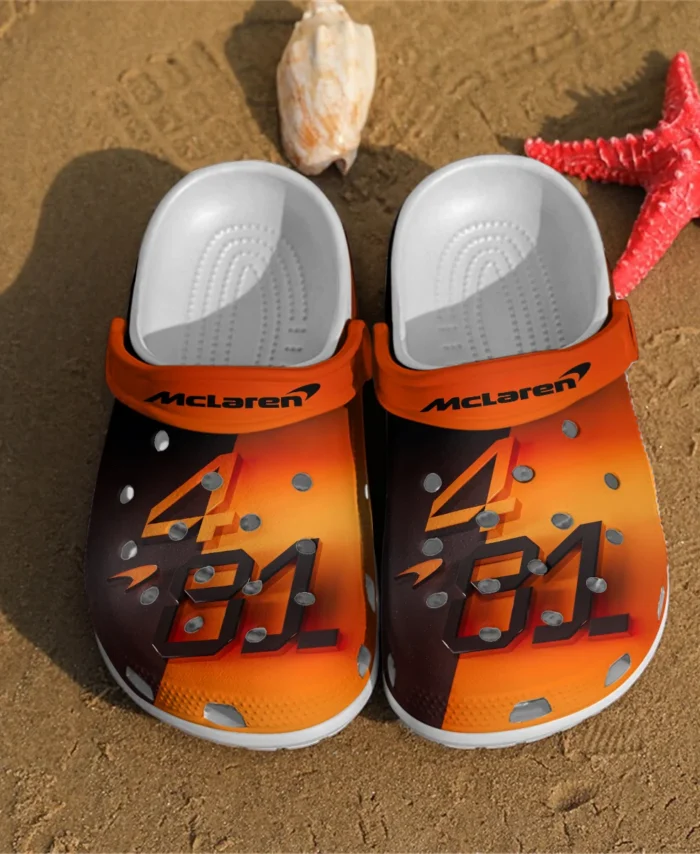 4 - 81 - McLaren F1 Crocs - Waterproof Odor-resistant Antimicrobial BLMCL8425A20