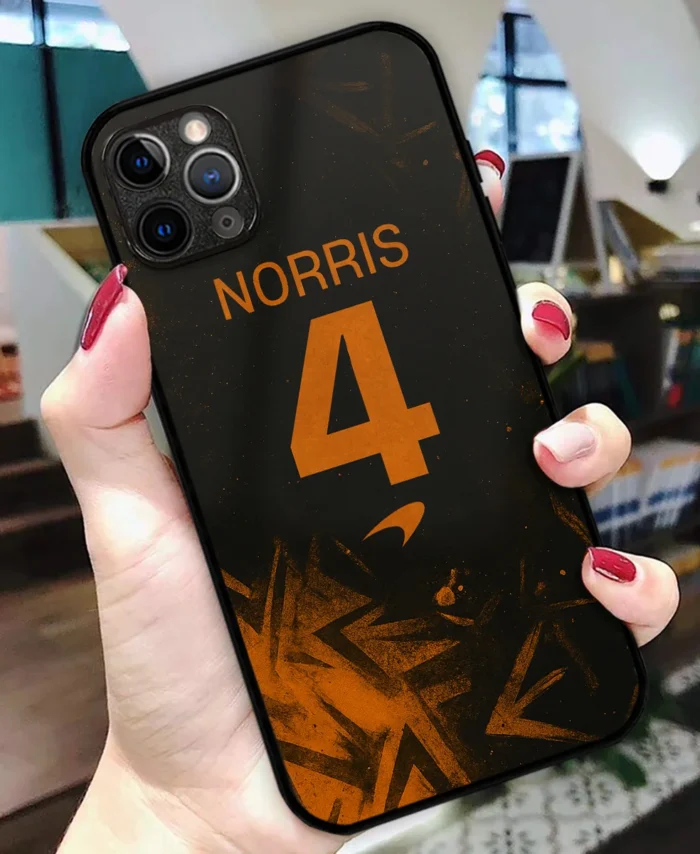 4 Lando Norris McLaren F1 Team Phone Case - Dustproof, Scratch & Shock Resistant - BLMCL2625A4NR