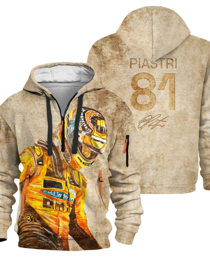 81 Oscar Piastri - Hoodie Half Zip BLOP121025A3HDF