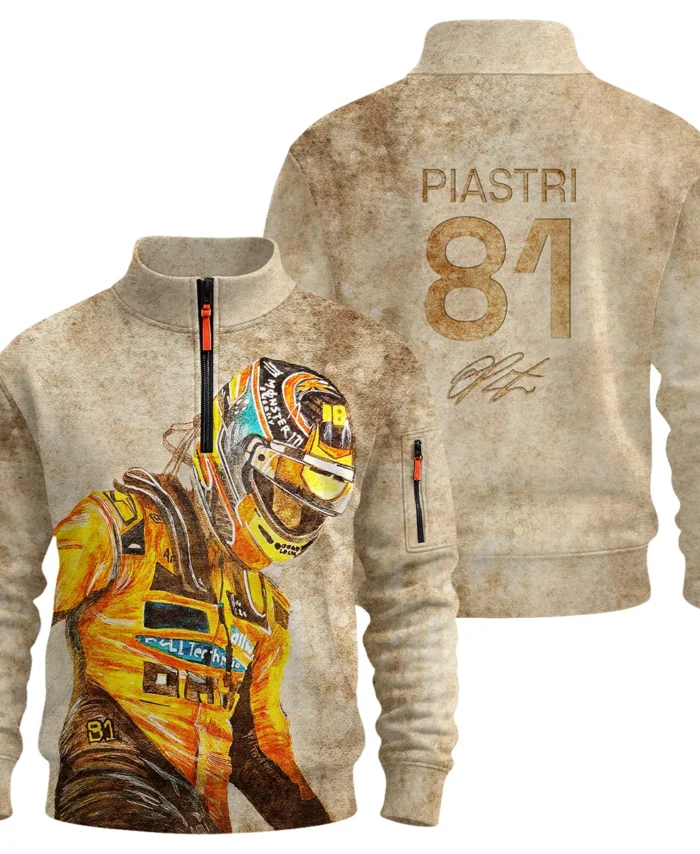 81 Oscar Piastri - Sweatshirt Zipper BLOP121025A3SHZ