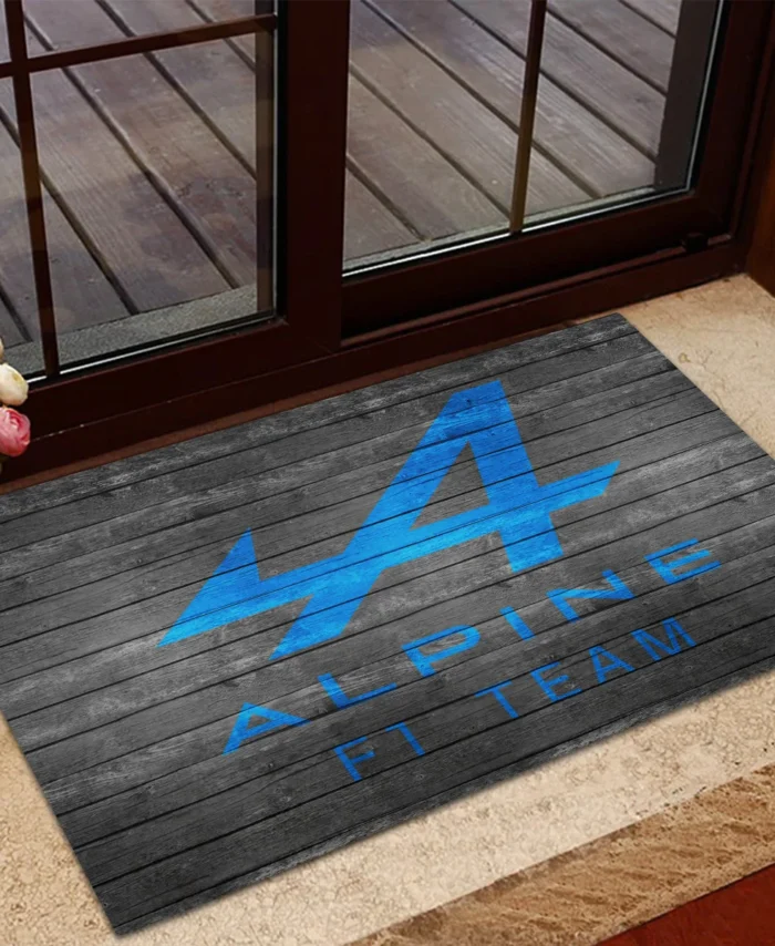Alpine F1 Rubber Base Doormat - All Over Print BLF1139A10ALP