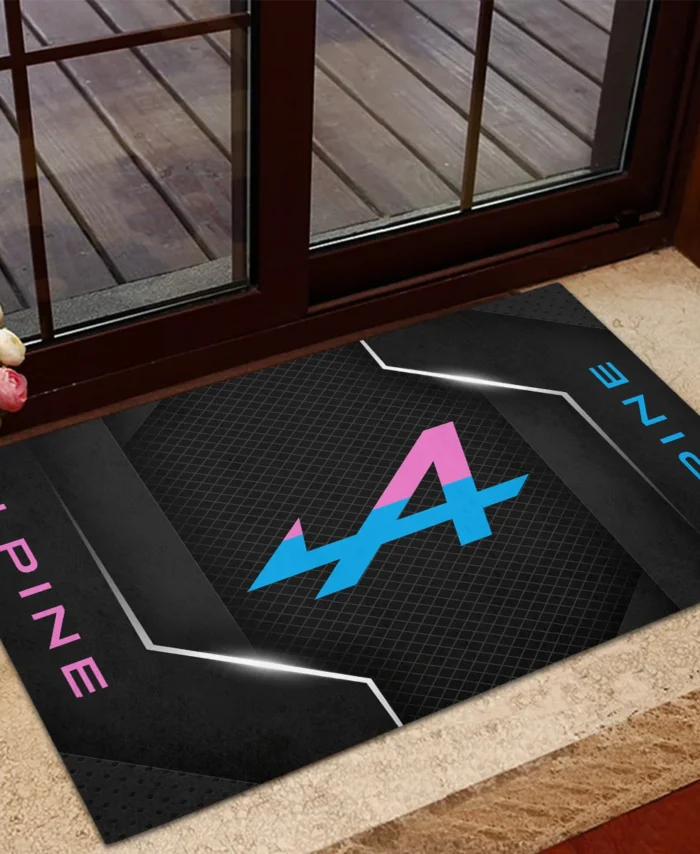 Alpine F1 Rubber Base Doormat - All Over Print BLF1139A7ALP