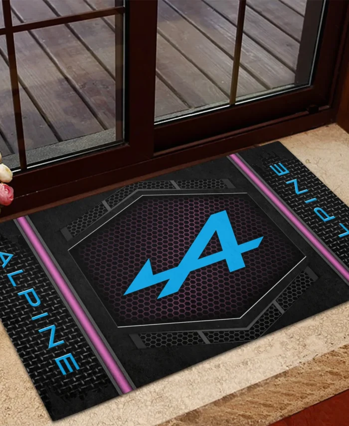Alpine F1 Rubber Base Doormat - All Over Print BLF1139A8ALP