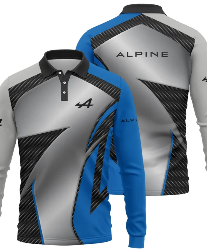 Alpine F1 Team For Fans - Long Polo Shirt BLVAF1031225A2ALPLPL