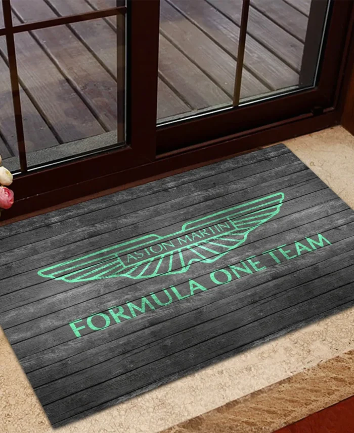 Aston Martin F1 Rubber Base Doormat - All Over Print BLF1139A10AM