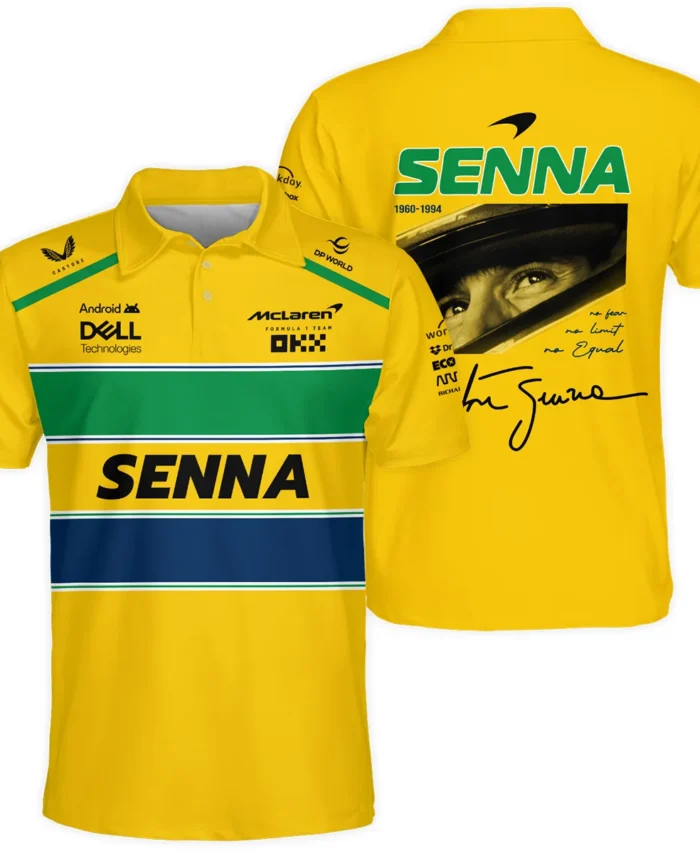 Ayrton Senna McLaren Formula One Exclusive Polo Shirt BLF1190525A2PL
