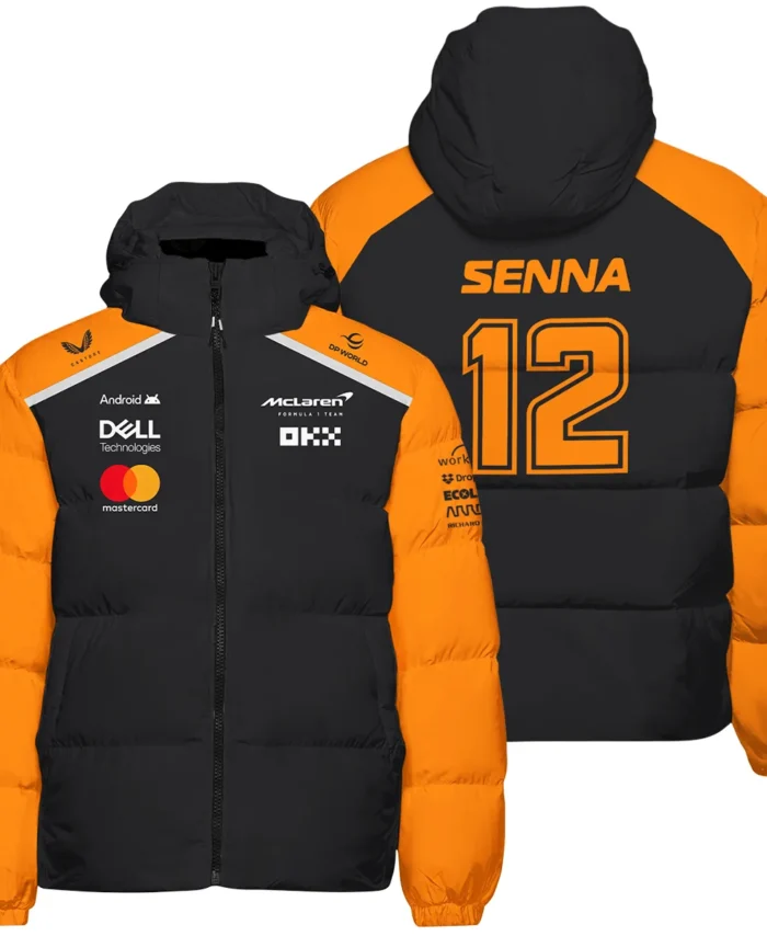 Ayrton Senna The Racing Legend McLaren F1 Exclusive Down & Puffer Jackets BLF16625A1HCJ