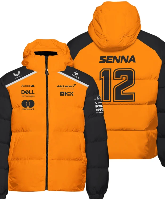 Ayrton Senna The Racing Legend McLaren F1 Exclusive Down & Puffer Jackets BLF16625A2HCJ